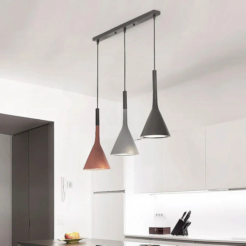 Chrome LED Pendant Trio