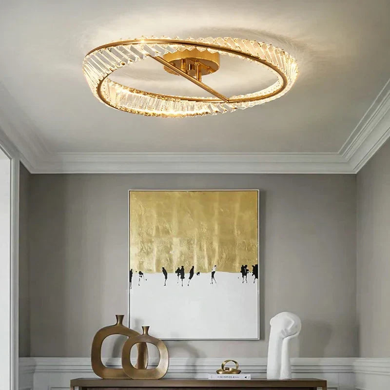 DecorBites™ Crystal LED Ceiling Lights: Modern Luxury Kitchen Dining Room Lighting