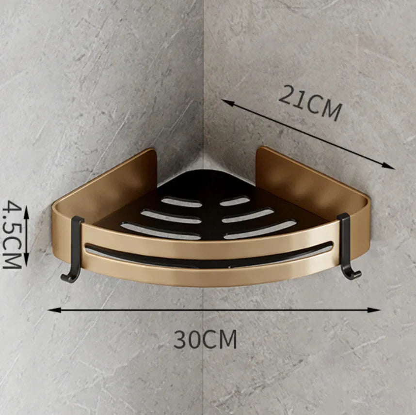 Gold Triangle Corner Shelf