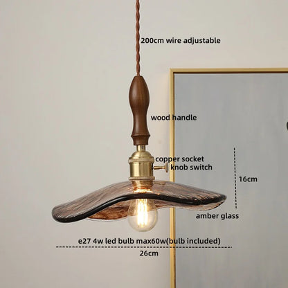 DecorBites™ Gray Glass LED Pendant Lamps, Nordic Modern Design for Bedroom, Living Room Lighting Fixtures