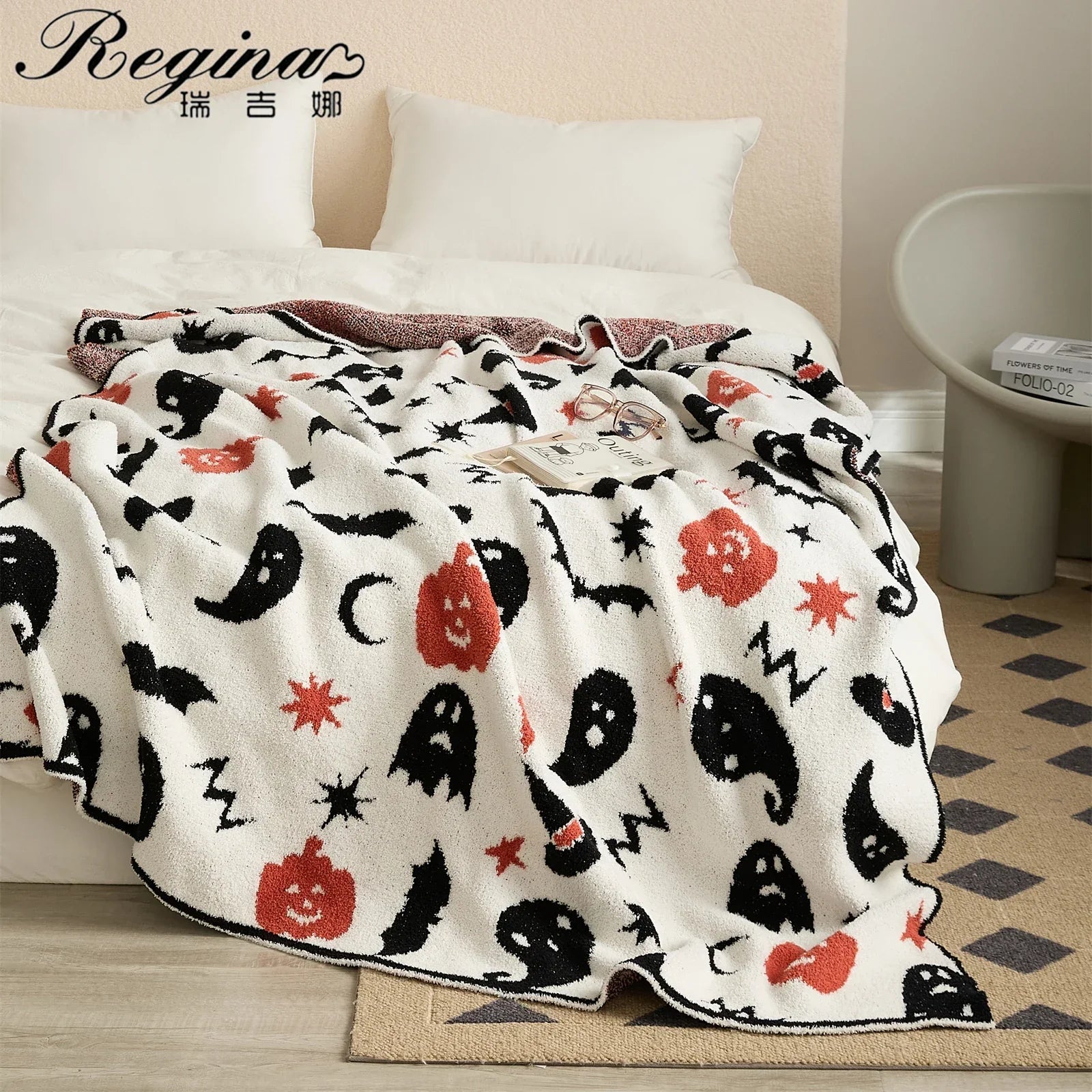 Microfiber Bee Pattern Blanket