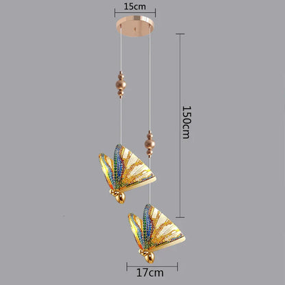 DecorBites™ Butterfly Pendant Lights: Modern LED Luxury Creative Nordic Hanging Lamp