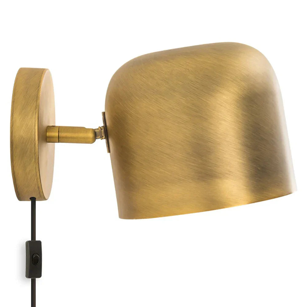 Gold Iron Vintage Wall Lamp