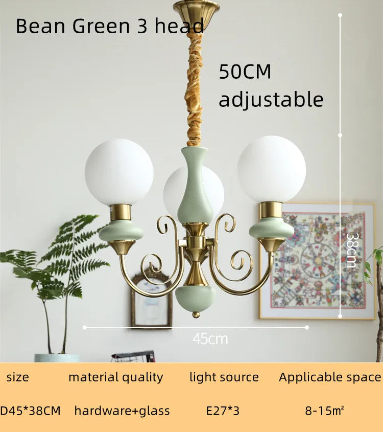 DecorBites™ Cream Style LED Chandelier for Bedroom, Living Room, Dining Room