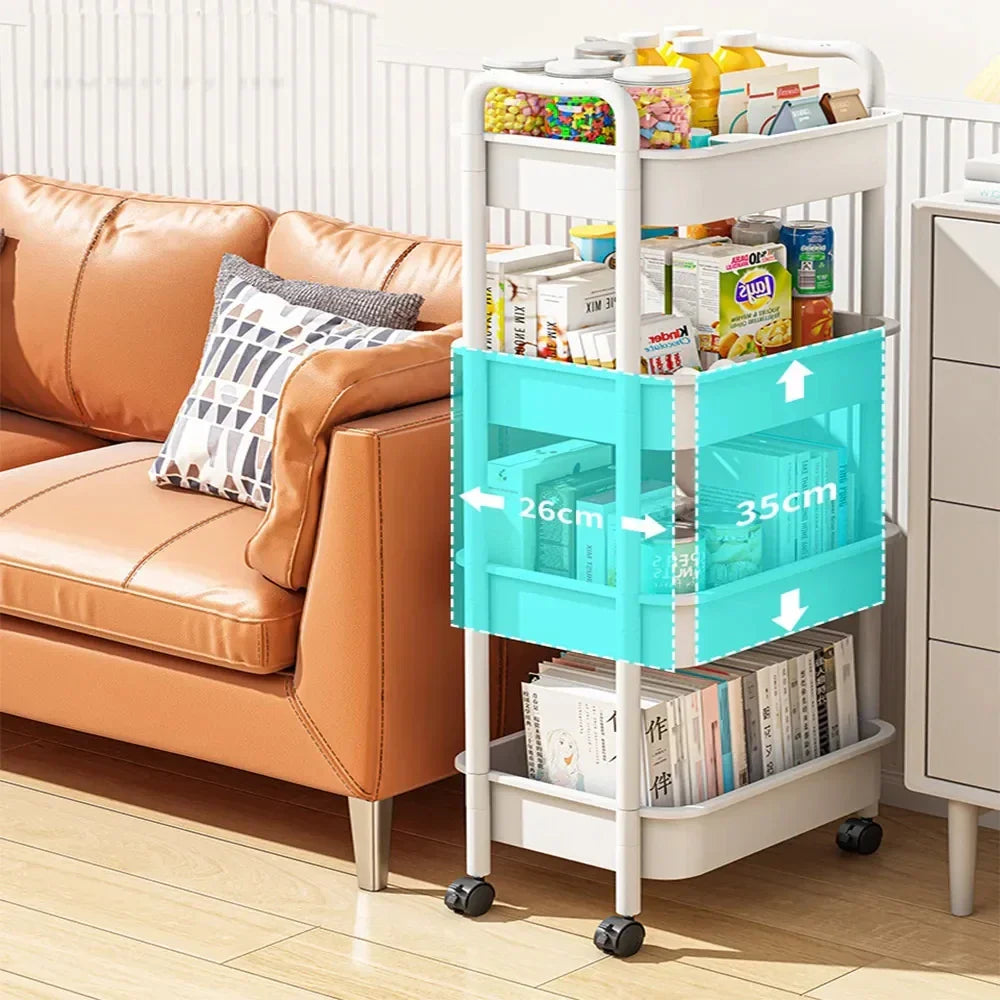 Metal Rolling Storage Cart
