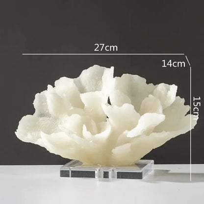 DecorBites™ Coral Resin Sculpture: Colorful Crystal Ornaments for Home Decor