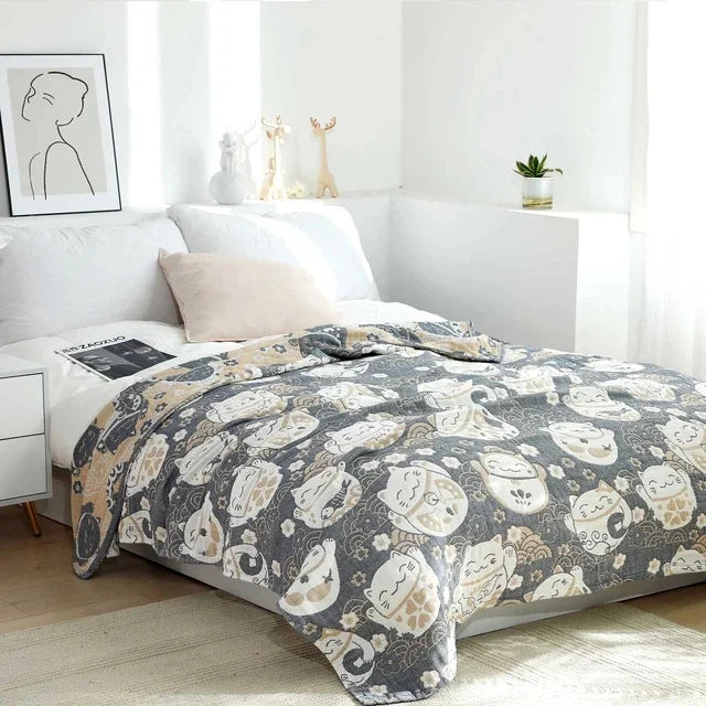 Cotton Gauze Boho Quilt