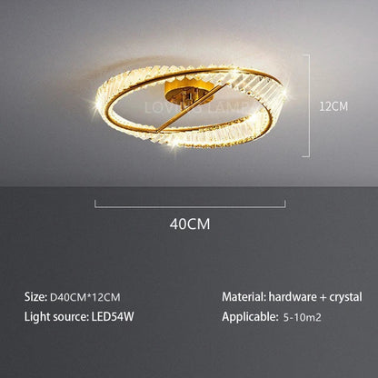 DecorBites™ Crystal Stainless Steel Ceiling Pendant Light for Luxurious Living