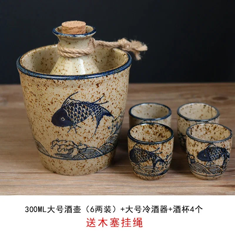 Ceramic Sake Pot Set
