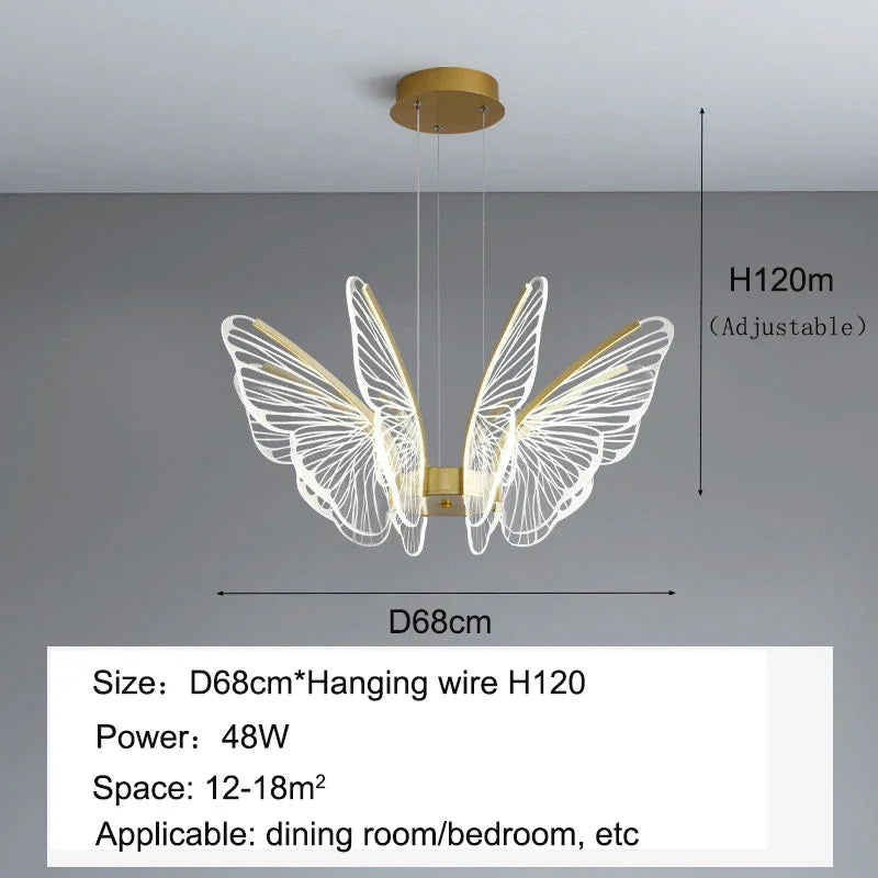 Luxury Butterfly Ceiling Light