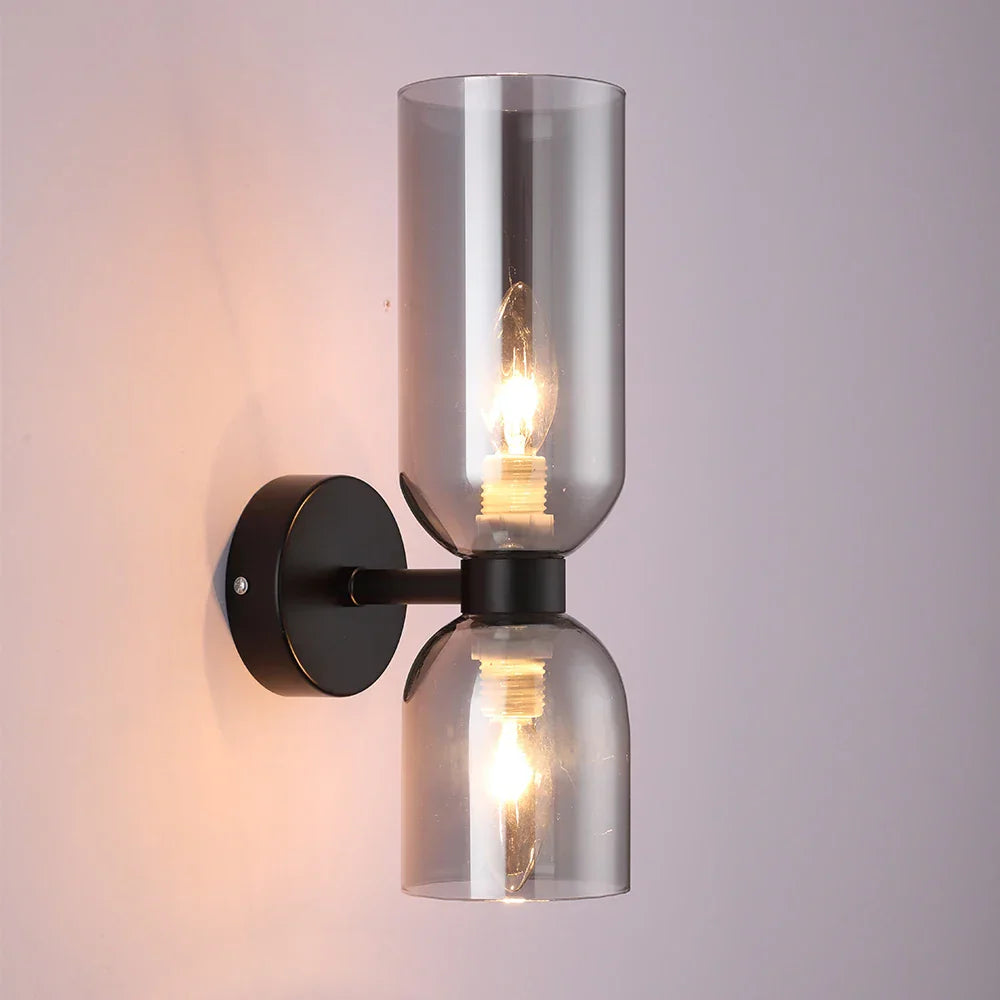 DecorBites™ Glass Shade Wall Lamp: Modern Minimalist Art Lighting for Bedroom, Corridor, Staircase