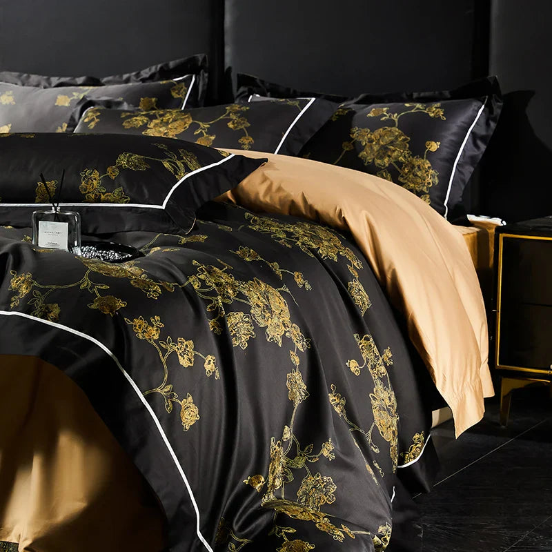 Gold Cotton Bedding Set