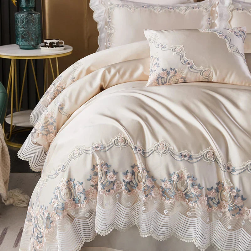 Silk Cotton French Bedding Set