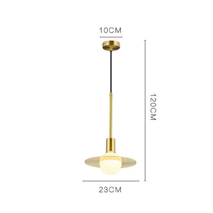 DecorBites™ Glass Ball LED Pendant Light: Modern Moon Design for Stylish Home Decor