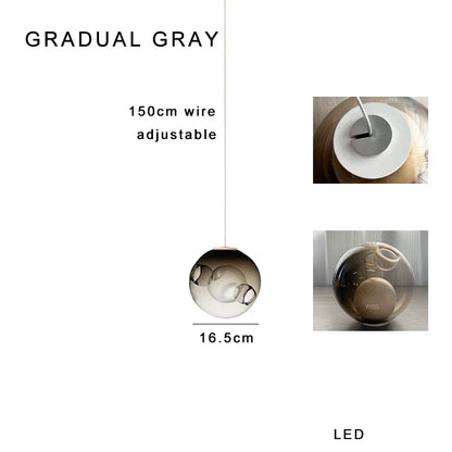 Glass Sputnik Pendant Light