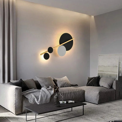 DecorBites™ LED Wall Lamp: Nordic Minimalist Modern Bedroom Living Room Sofa Background Art