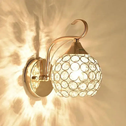 DecorBites™ Crystal Wall Sconce - Elegant Bedroom Wall Light for Home Lighting