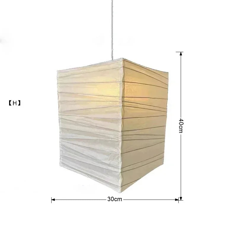 Rice Paper Pendant Light Japanese Minimalism White