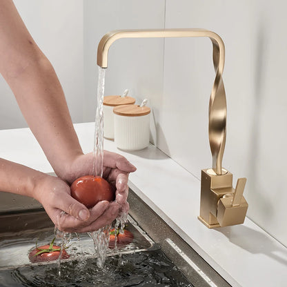 Gold Bathroom Basin Faucet Mixer