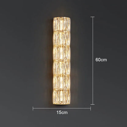 DecorBites™ Crystal LED Wall Lamp for Living Room Aisle Bedroom Staircase Decoration