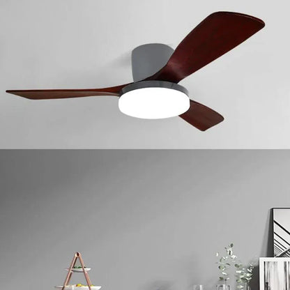 DecorBites™ 52" DC Wood Ceiling Fan Light Remote Control Living Bedroom LED 35W