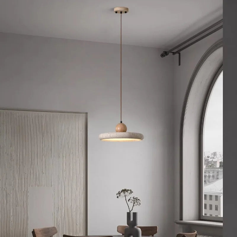 DecorBites™ LED Wood Pendant Lamp Dining Living Room Adjustable Light Fixture