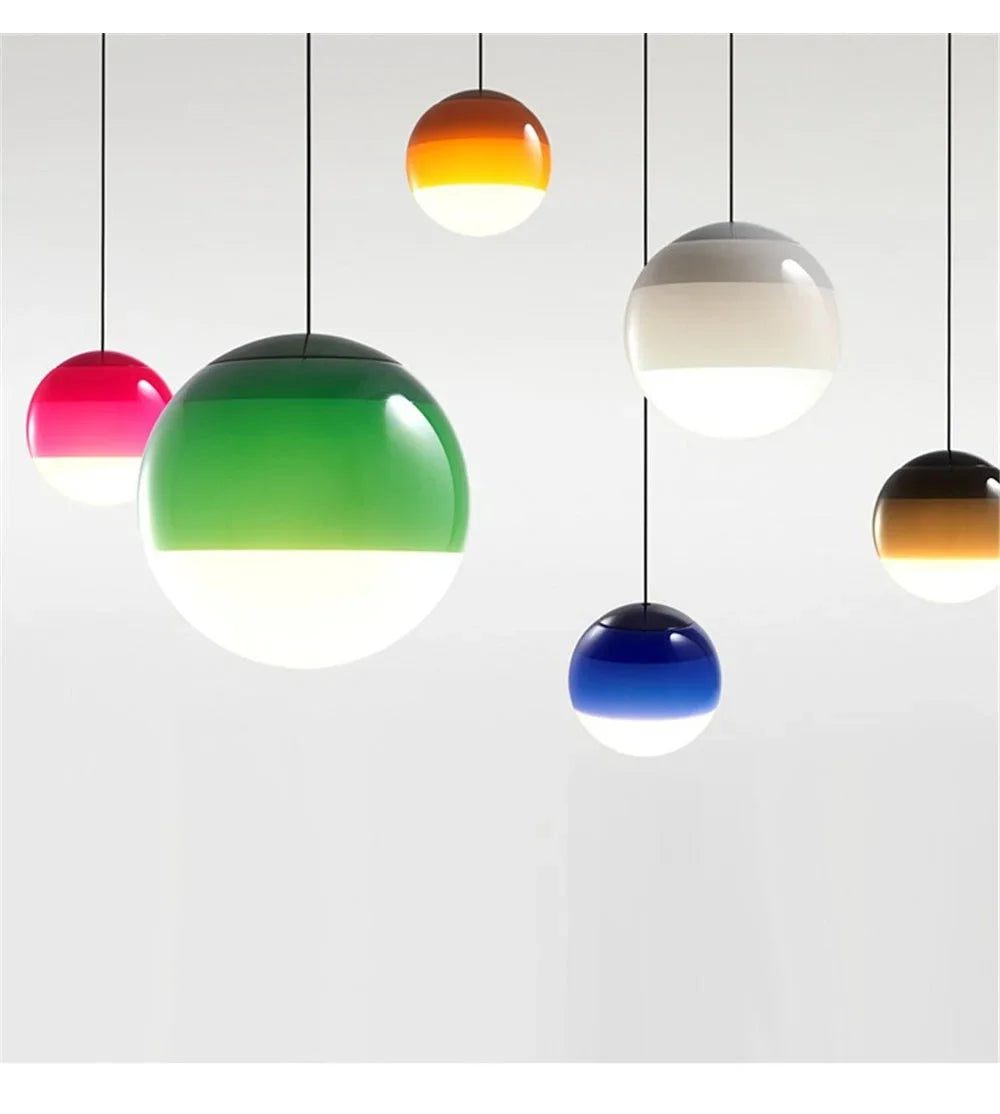 Gradient Glass Dome Pendant Light