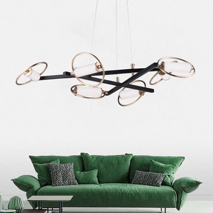 DecorBites™ Circular Ring LED Ceiling Chandelier for Home Decor & Lighting Fixtures