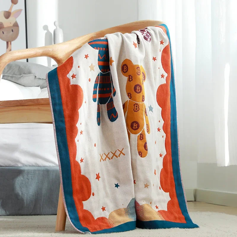 Cotton Cartoon Bath Towel