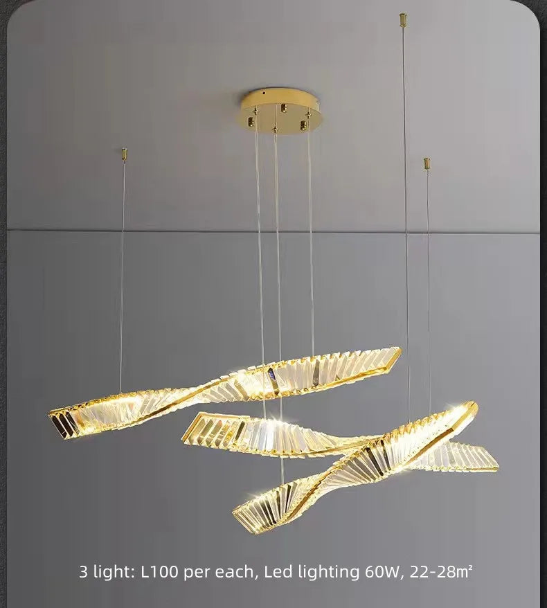 DecorBites™ Crystal Gold Wall Lamp Dimmable Steel Sconces Luxury Indoor Light Fixture