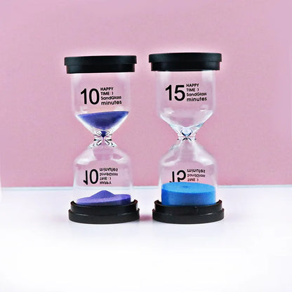 DecorBites™ Kids 30-Minute Hourglass Sand Timer for Homework, Cleaning Teeth, 7 Colors