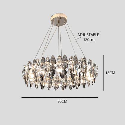 DecorBites™ Crystal Dimmable LED Pendant Lights: Modern Indoor Artistic Hanging Lamps