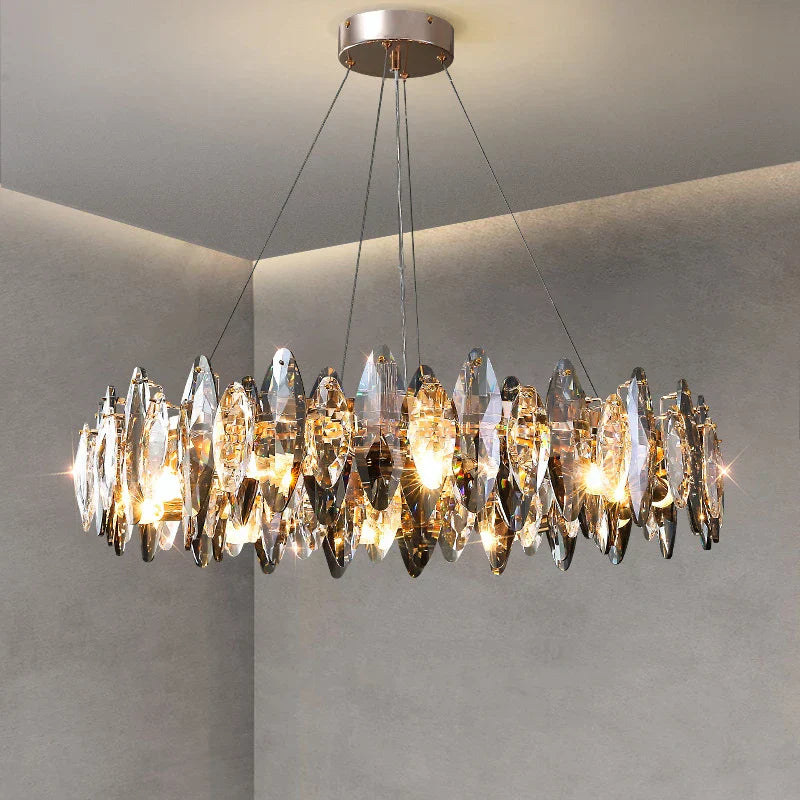DecorBites™ Kristal 2024 Chandelier LED Light for Dining and Living Room Decor