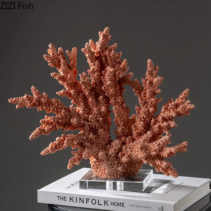 DecorBites™ Coral Resin Statue Desk Decoration Modern Home Decor Ornaments