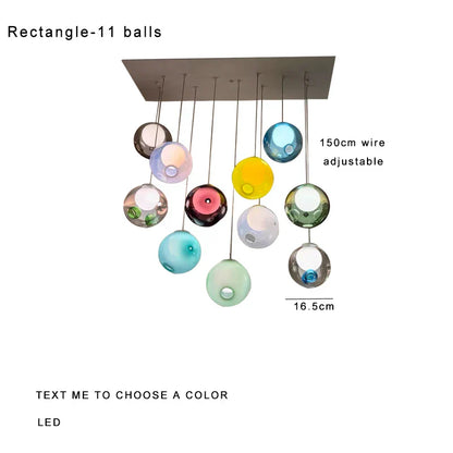 Glass Sputnik Pendant Light