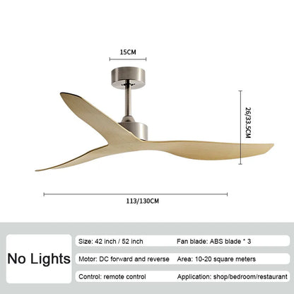 DecorBites™ Industrial Wind Ceiling Fan ABS Blades Remote Control Silent Operation.