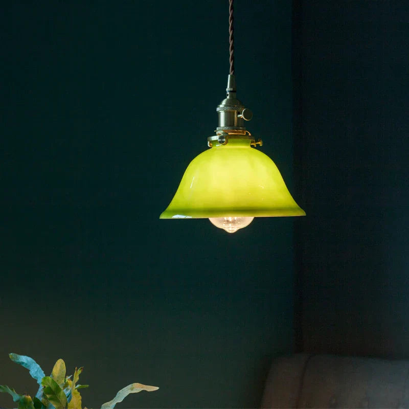Green Vintage Pendant Light Japanese-America Style