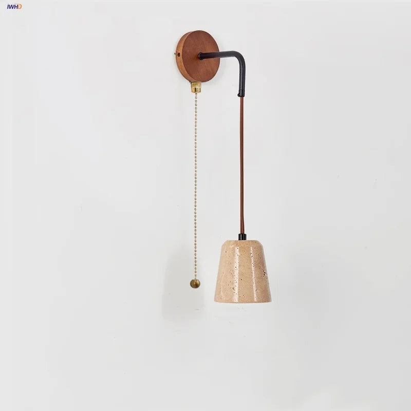 DecorBites™ LED Yellow Travertine Stone Wall Lamp - Nordic Modern Stair Light