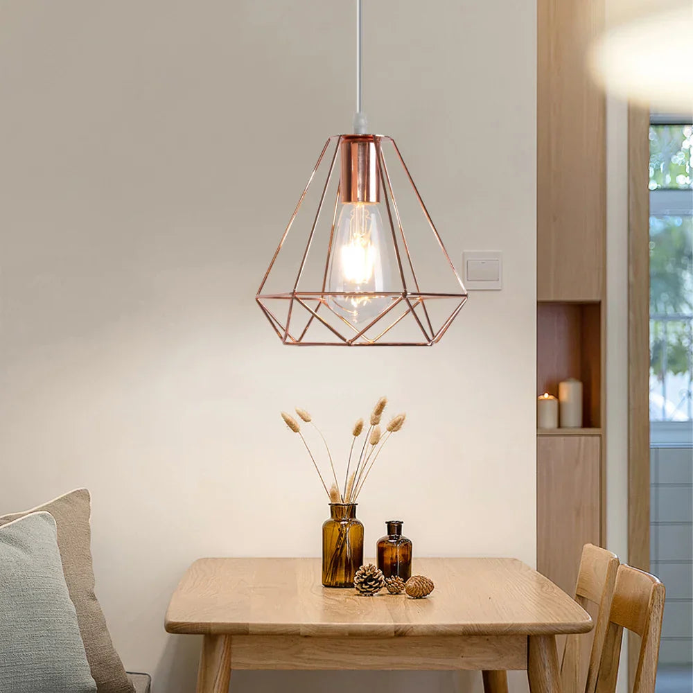 Metal Cage Pendant Lamp