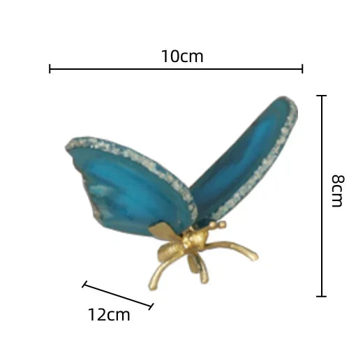 Crystal Agate Butterfly Sculpture