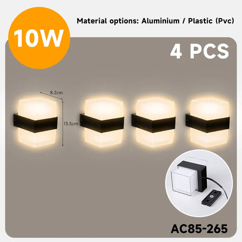 DecorBites™ LED Wall Light: Modern Interior and Exterior Luminaire for Home, Garden, Stair, Bedroom, and Terrace