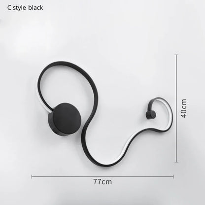 DecorBites™ Iron Body LED Wall Lamp for Bedroom, Living Room, Study - Modern Sconce Fixture