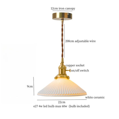 Green Ceramic Pendant Light