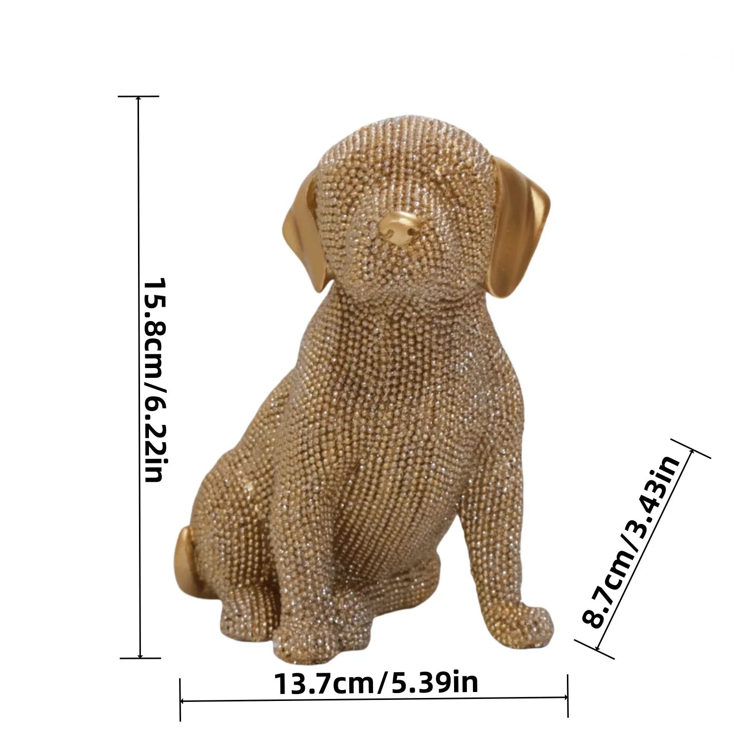 Resin Labrador Dog Statue