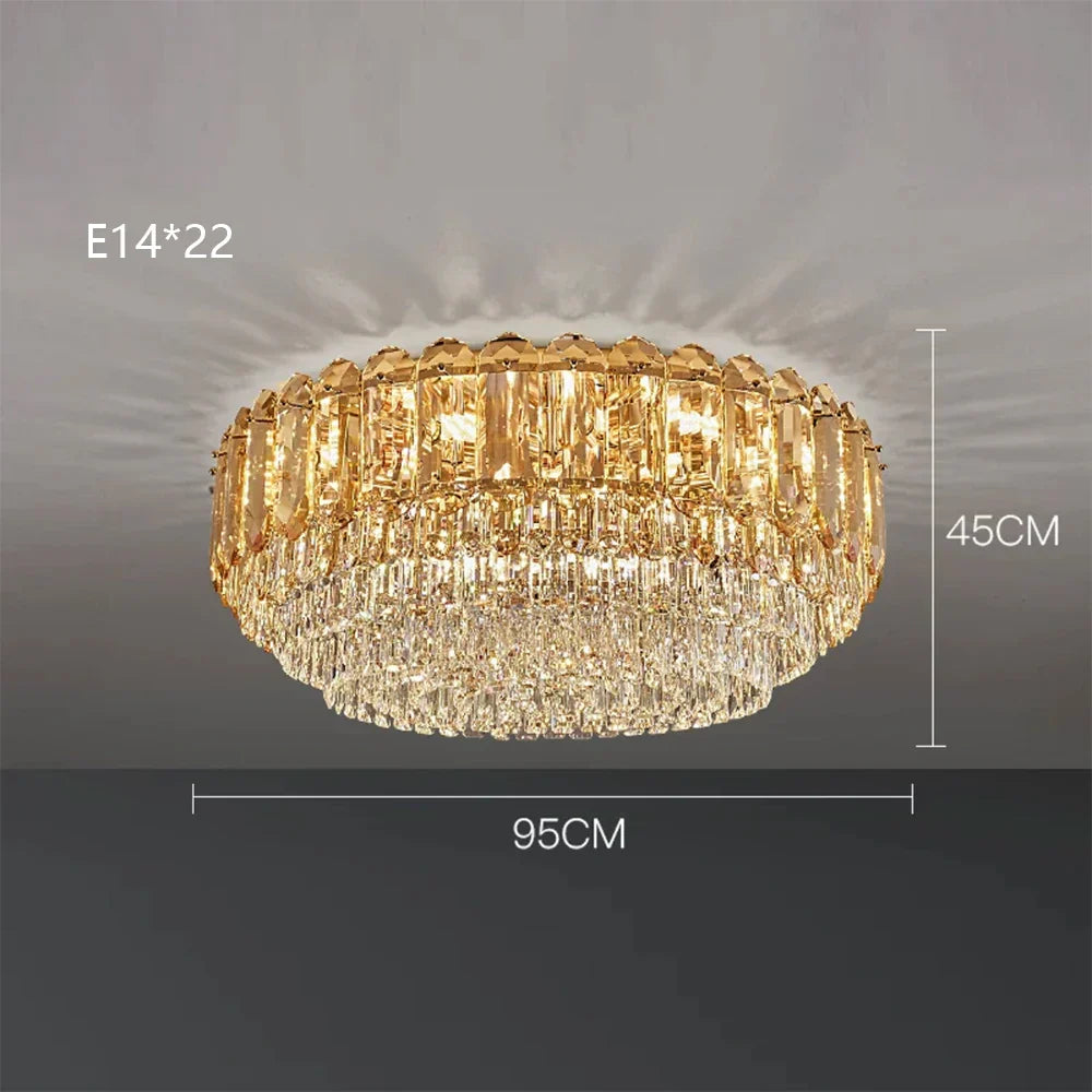 DecorBites™ Crystal LED Wall Lamp: Minimalist Luxury Lighting for Living Room TV Background