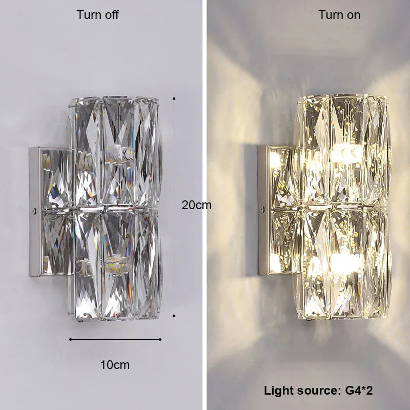 Gold Crystal Nordic Sconce