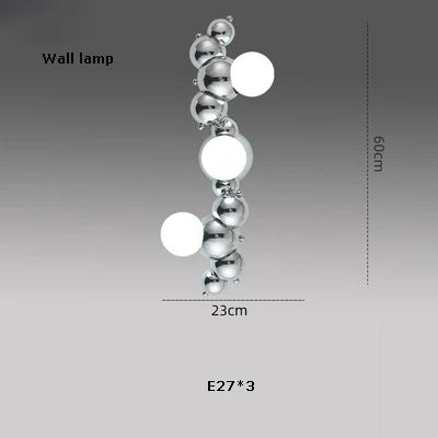 DecorBites™ Dimmable LED Hanging Pendant Light for Living Room - Gold Silver Luminaire