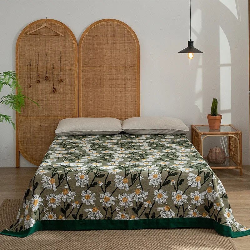 DecorBites™ Luxe Cotton Blanket - Premium Quality, 200*230 150*200, Perfect for Sofa or Bed