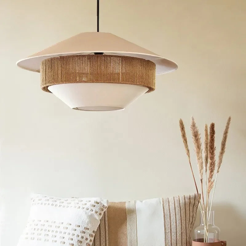 Hemp Rope Chandelier 60cm Japanese Hemp Design