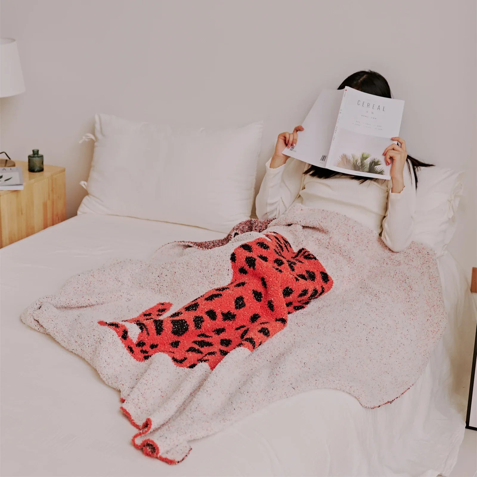 Leopard Microfiber Throw Blanket